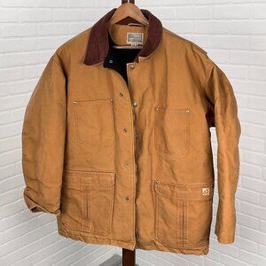 Northeast Jacket Mens 2XLarge Brown‎ Corduroy Cotton Canvas Chore Workwear VTG